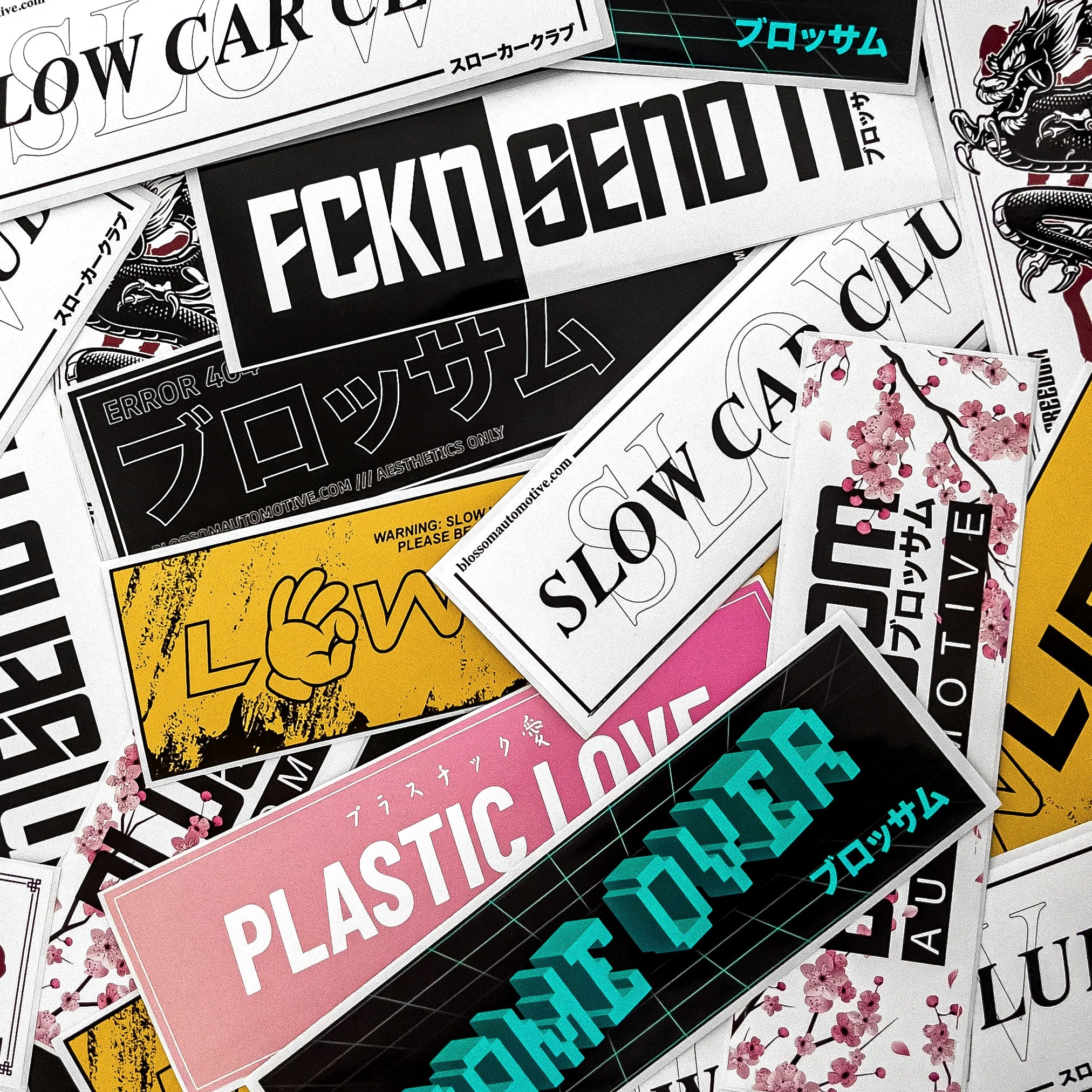 Blossom Automotive Slap Stickers