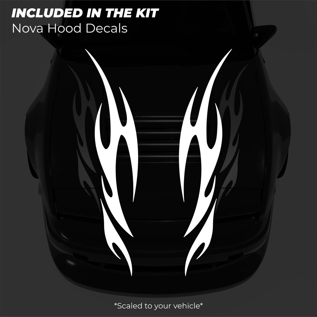 Nova Hood Decals - Made for Your Car