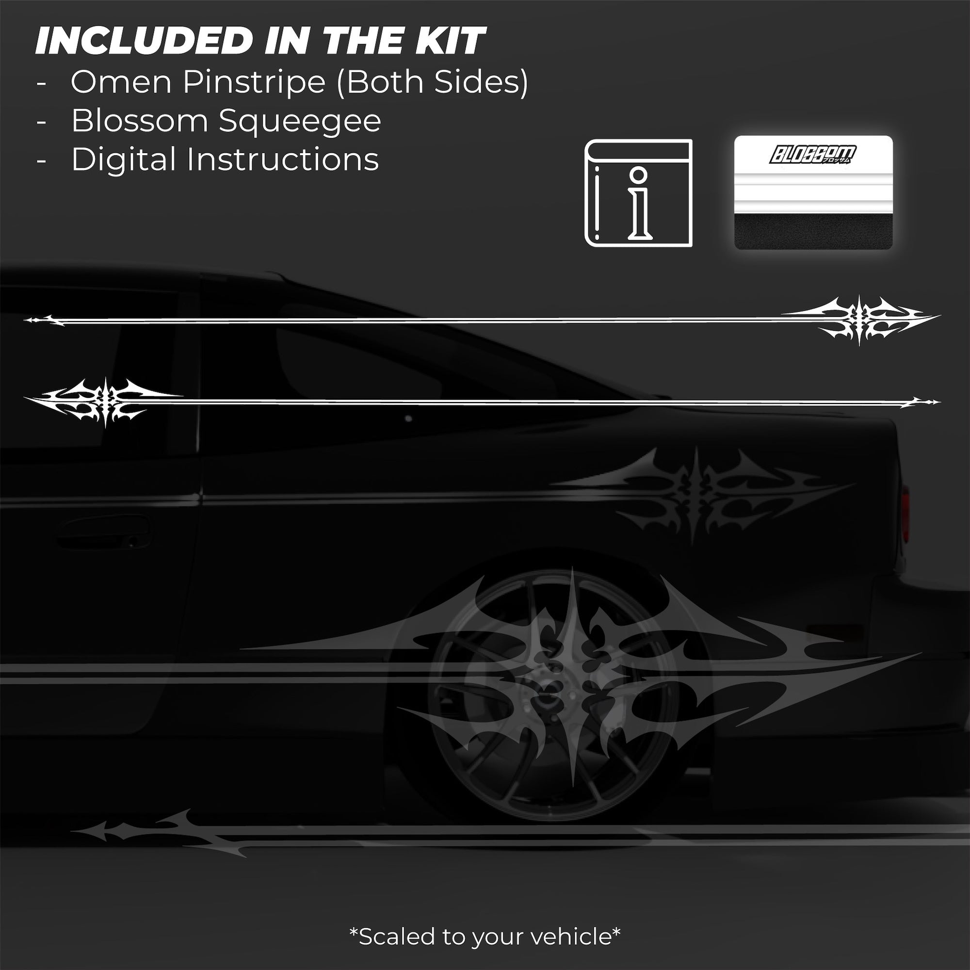 Omen Pinstripe Kit (Both Sides) - Made for Your Car