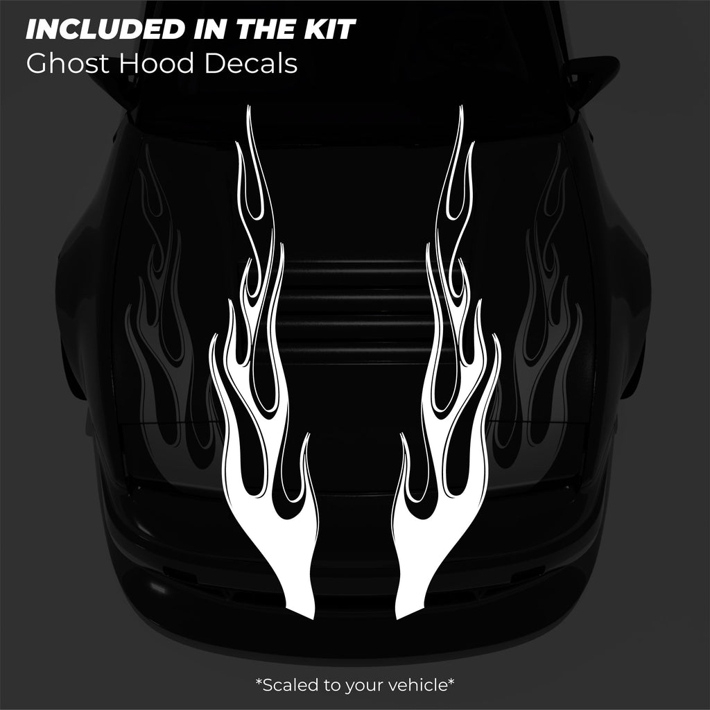 Ghost Hood Decals - Made for Your Car
