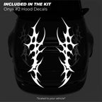Onyx #2 Hood Decals - Made for Your Car
