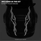 Ember Hood Decals - Made for Your Car