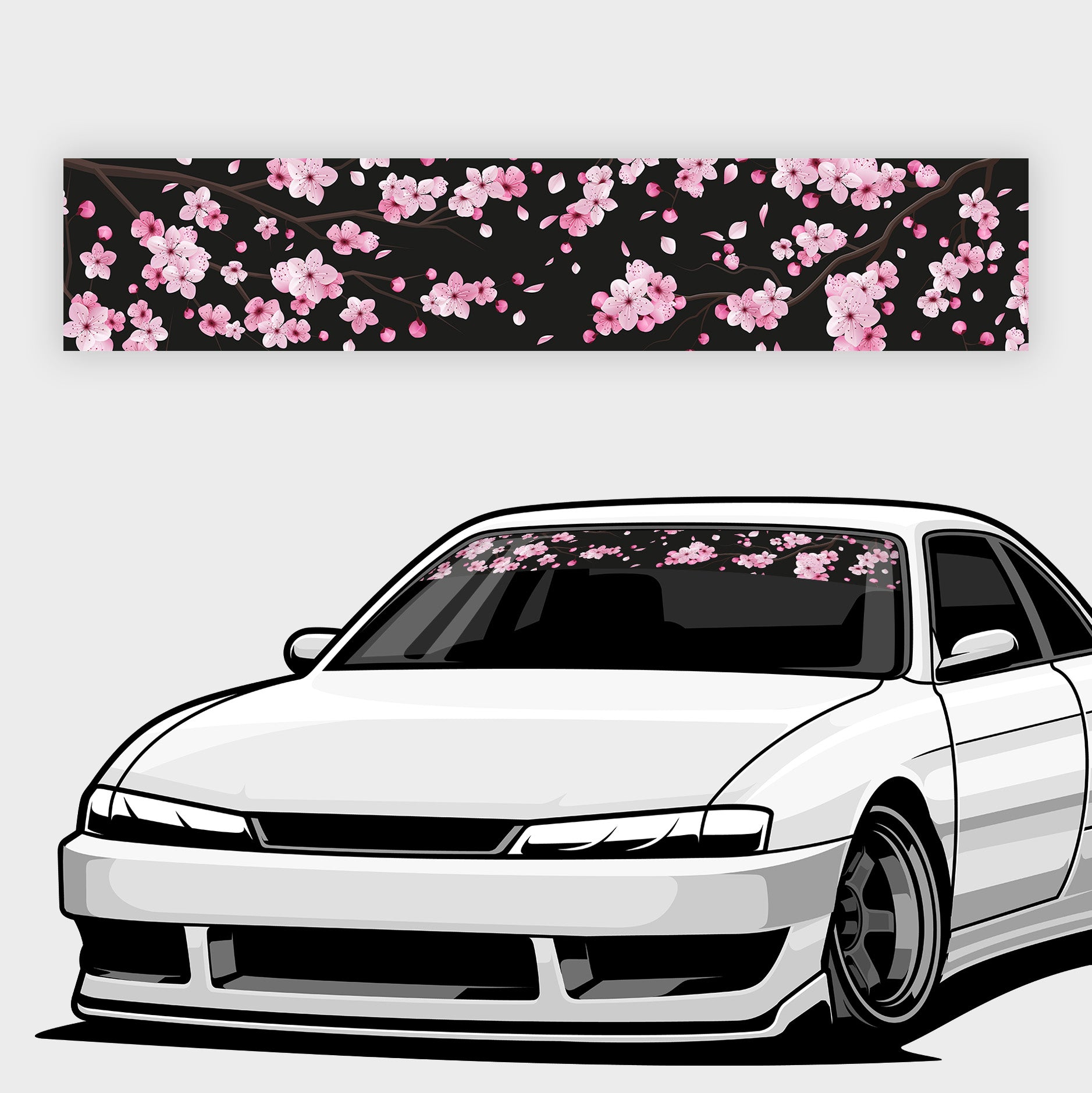 Blossom Sunstrip (Gloss) - Black