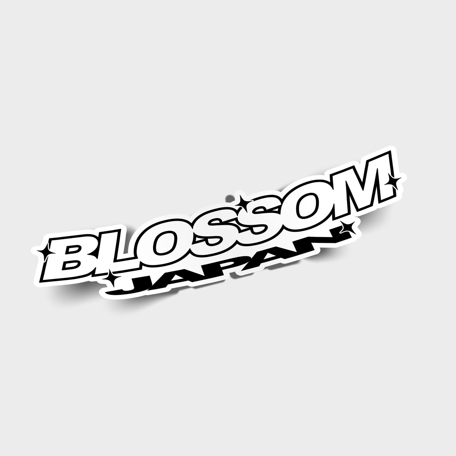 Retro Racer 'Blossom Japan' Logo - Slap Sticker