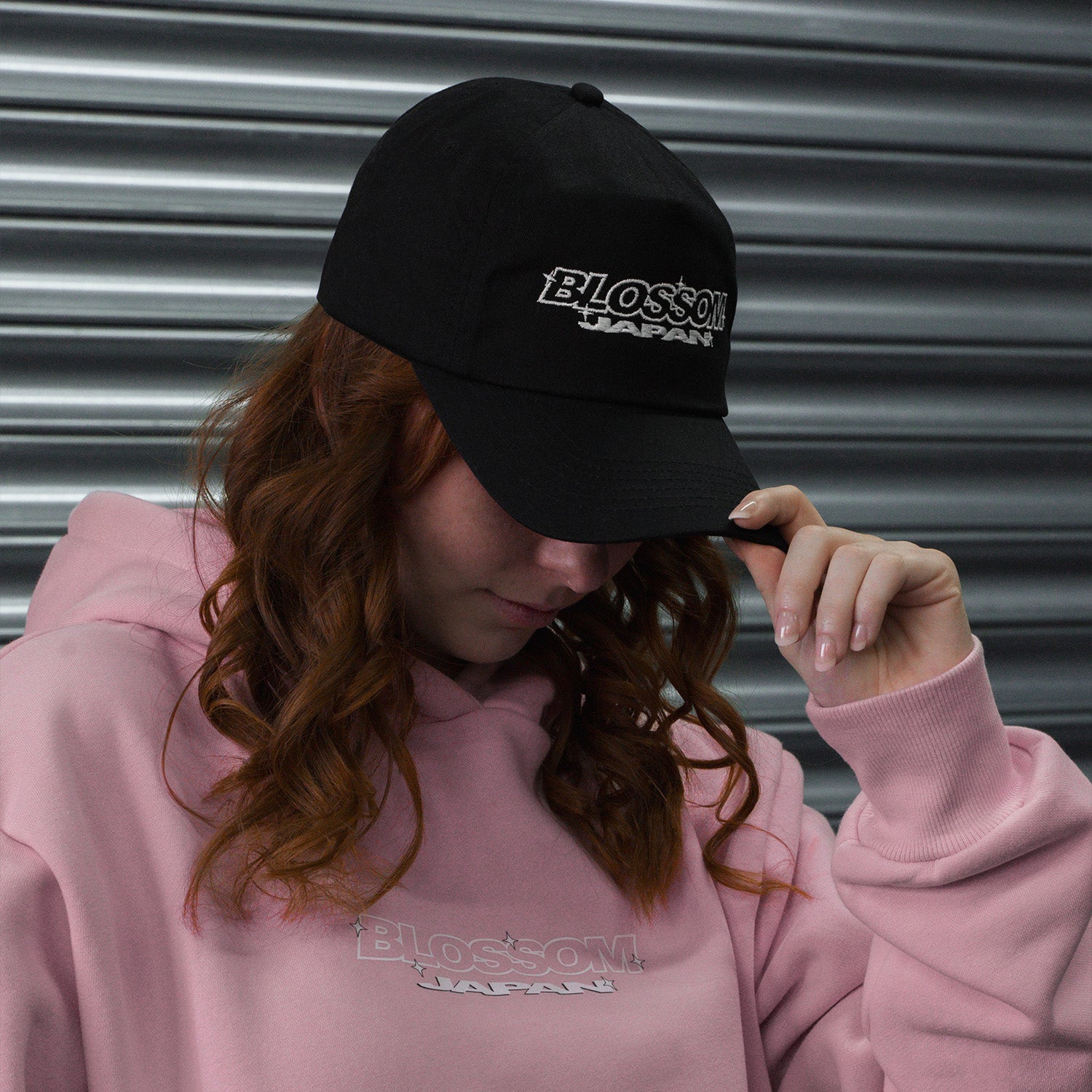Retro Racer 'Blossom Japan' Cap - Black