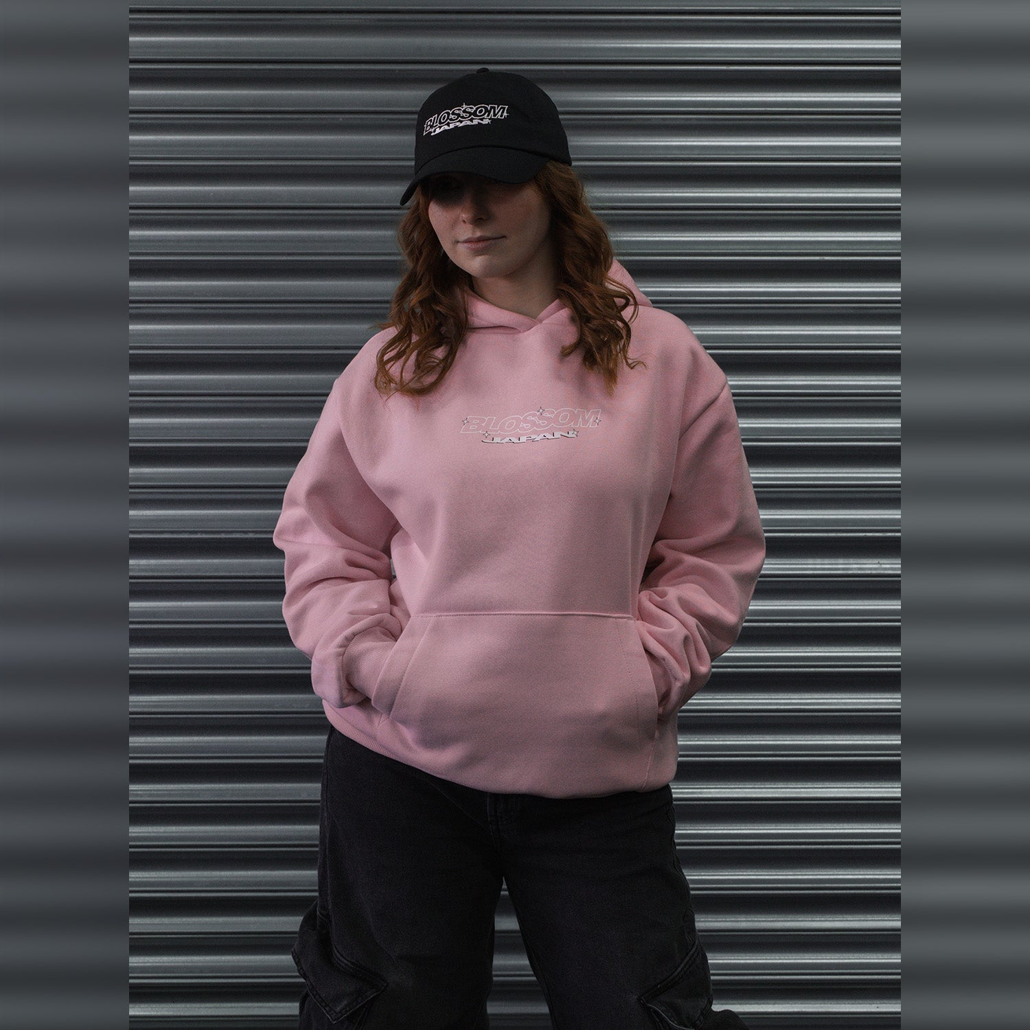 Retro Racer 'Blossom Japan' Cap - Black