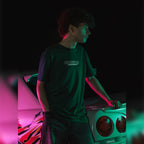 Retro Racer Oversized T-Shirt - Green