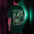 Retro Racer Oversized T-Shirt - Green