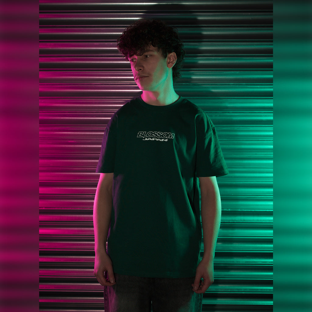 Retro Racer Oversized T-Shirt - Green
