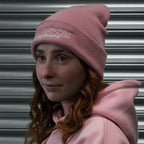 Retro Racer 'Blossom Japan' Beanie - Dusty Pink