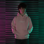 Retro Racer Relaxed Hoodie - Baby Pink