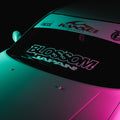 Retro Racer 'Blossom Japan' - XL Front/Rear Window Sticker