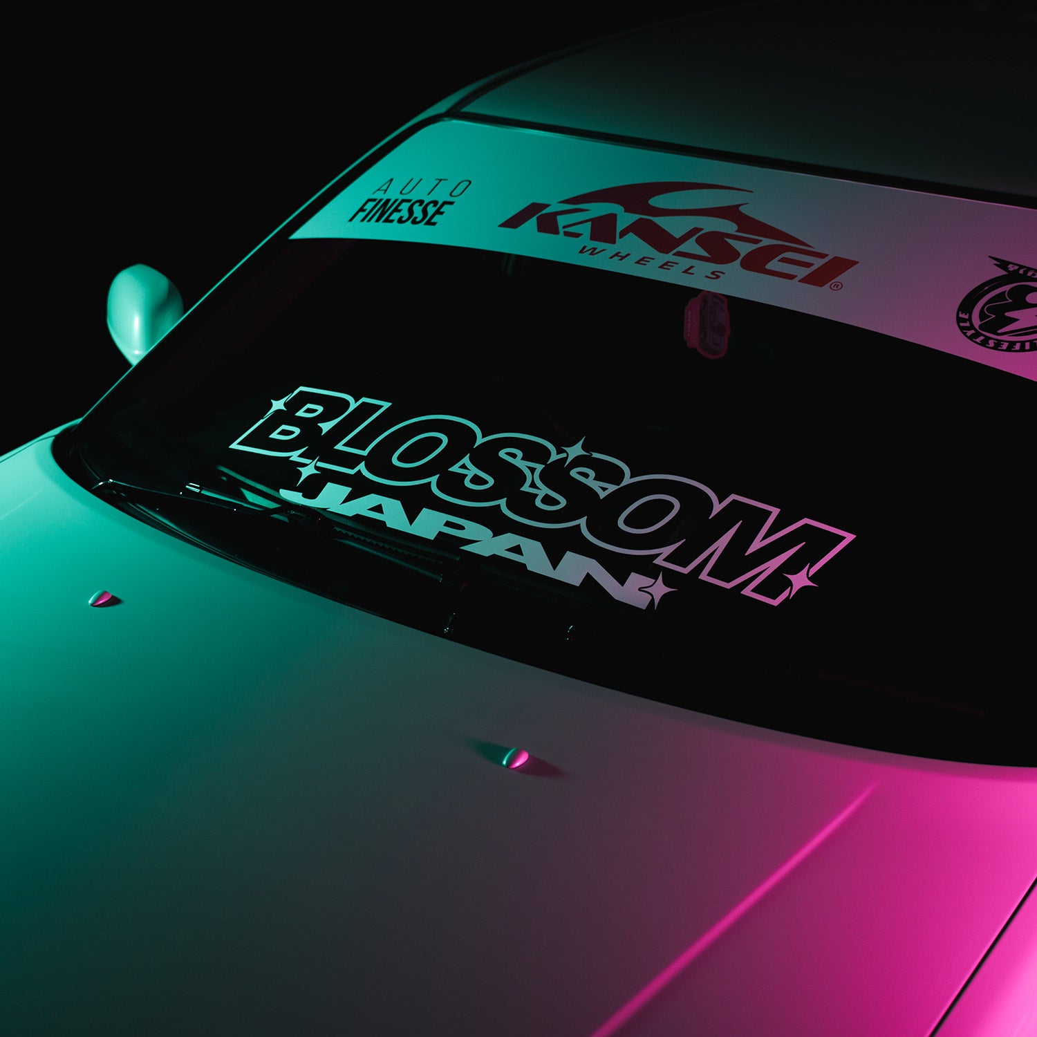 Retro Racer 'Blossom Japan' - XL Front/Rear Window Sticker