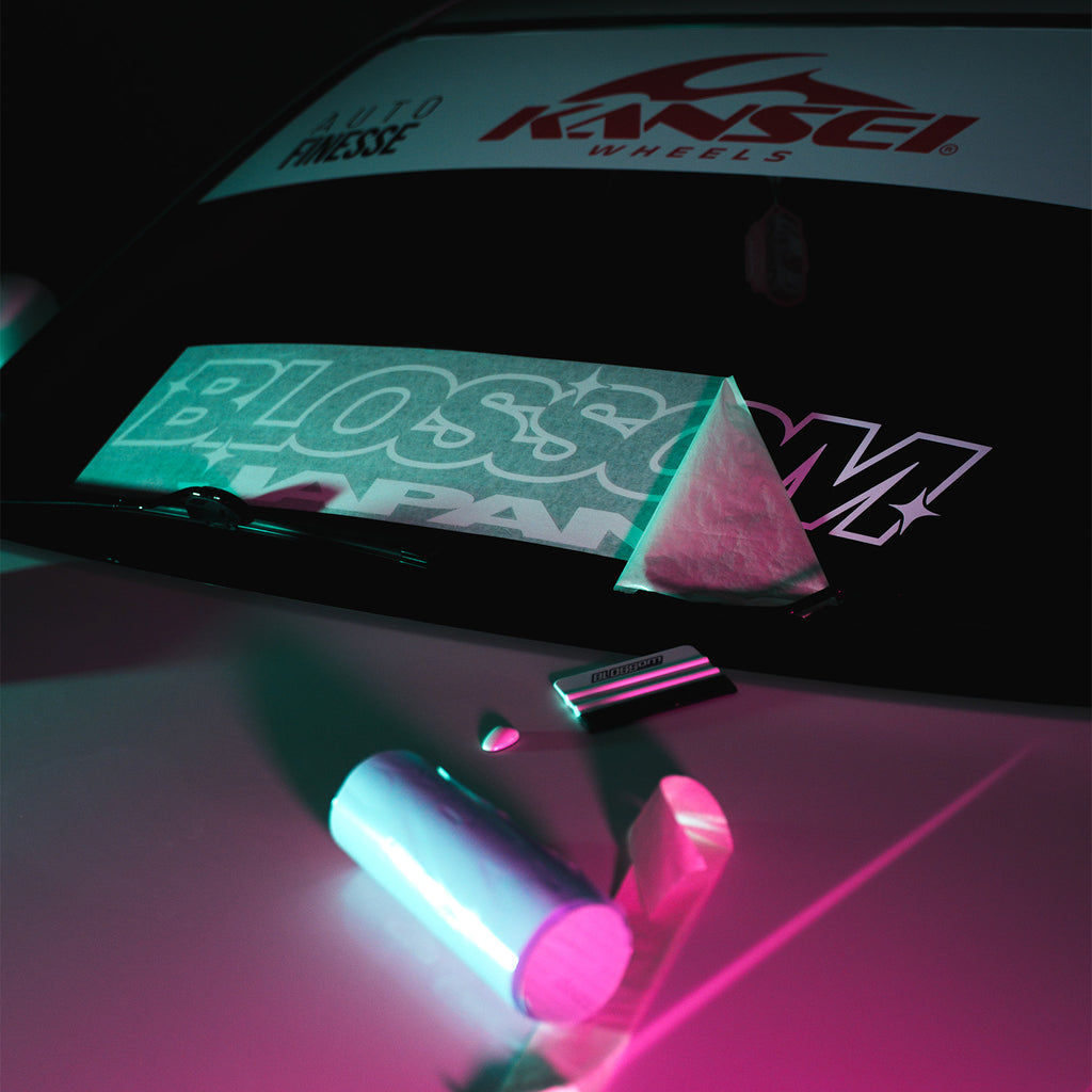 Retro Racer 'Blossom Japan' - XL Front/Rear Window Sticker