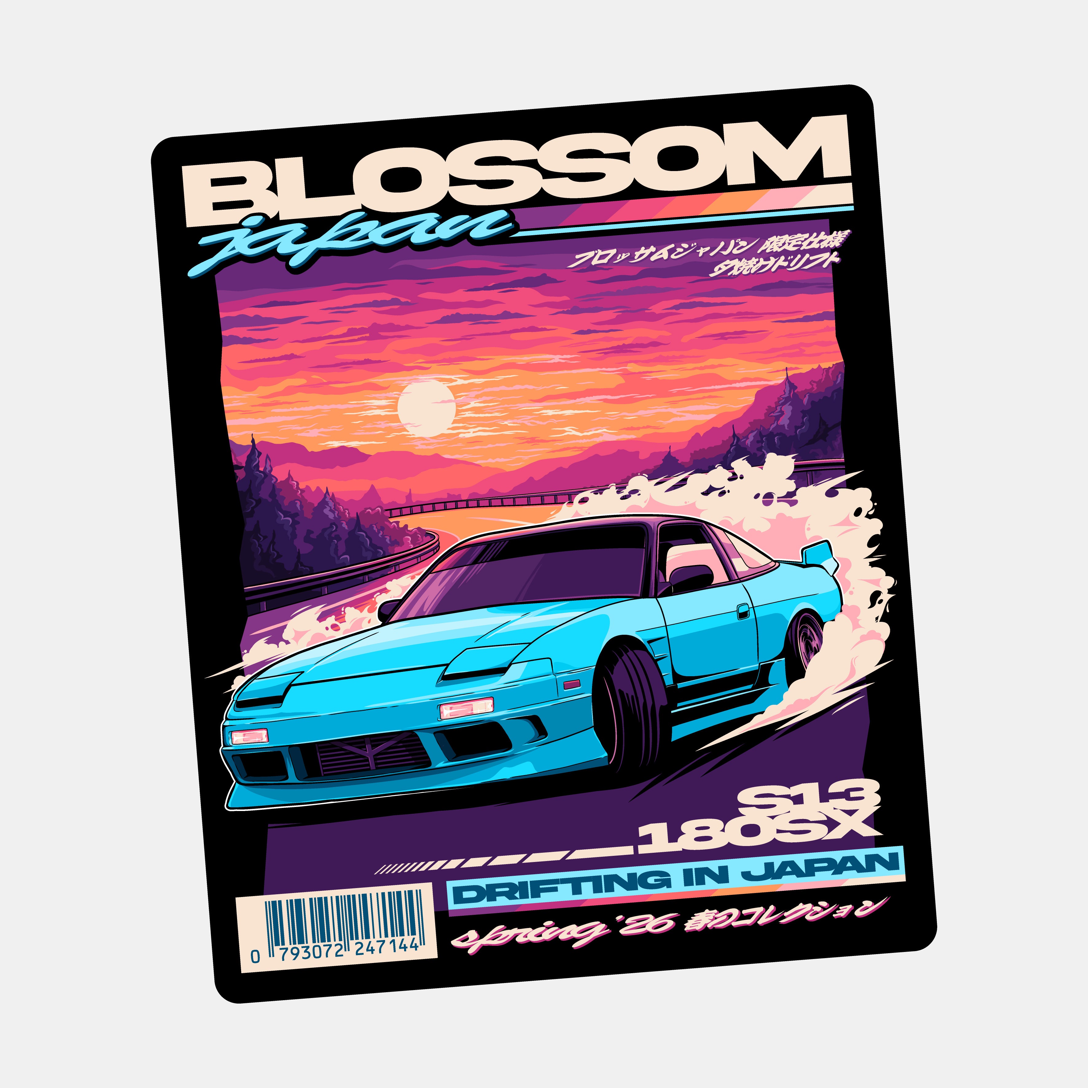 Sunset Drift - Slap Sticker