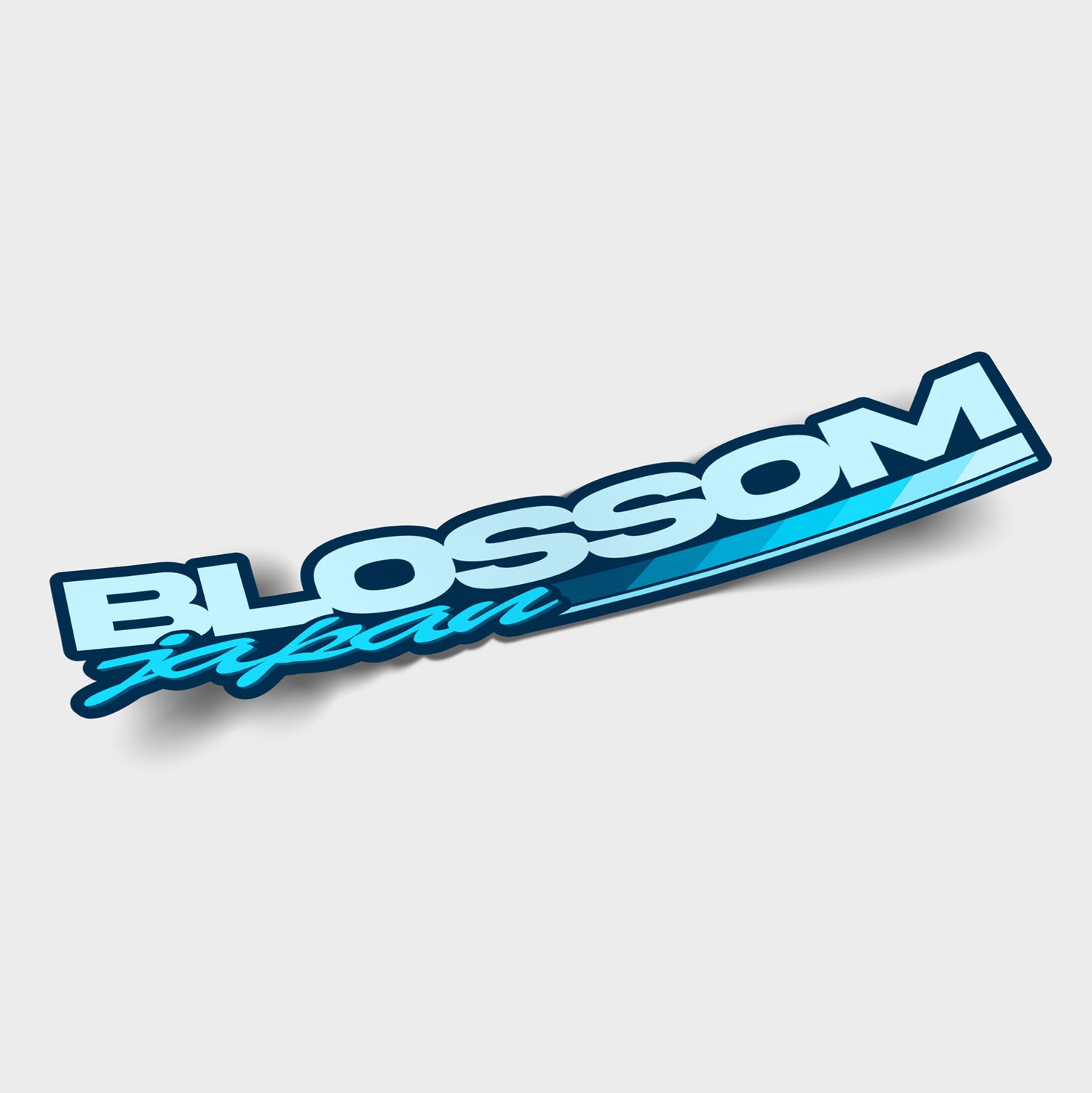 Sunset Drift "Blossom Japan" Blue Logo - Slap Sticker