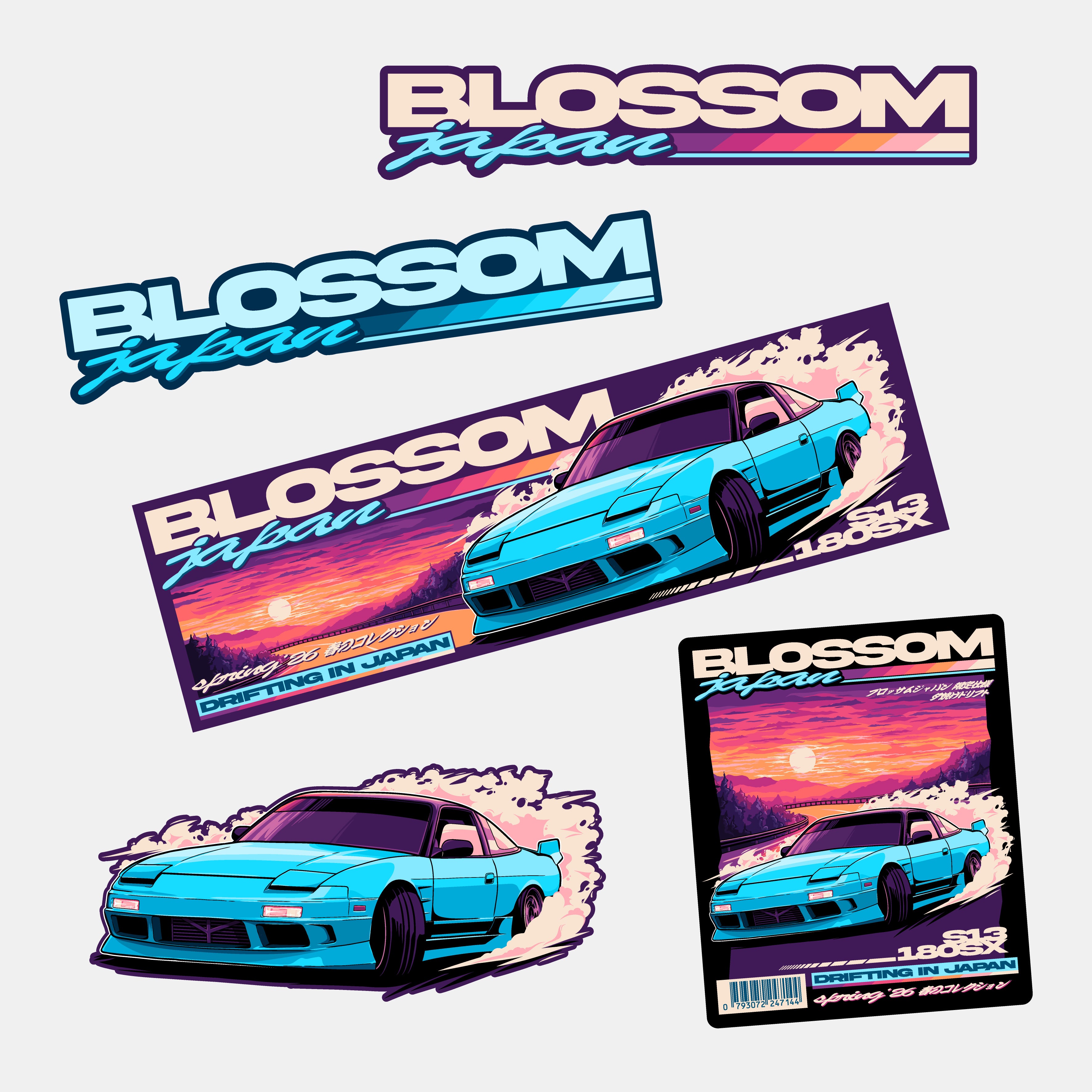 Sunset Drift Sticker Bundle