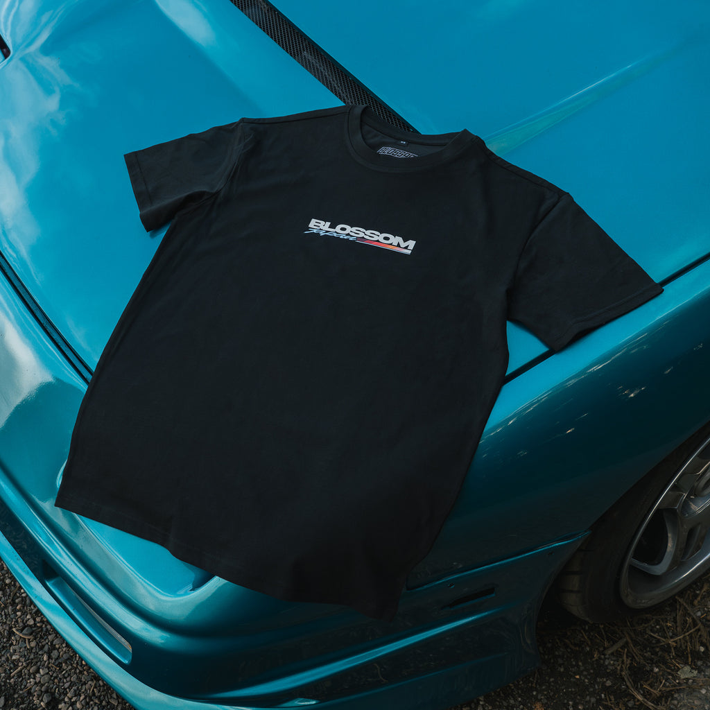 Sunset Drift Oversized T-Shirt - Black