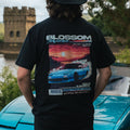 Sunset Drift Oversized T-Shirt - Black