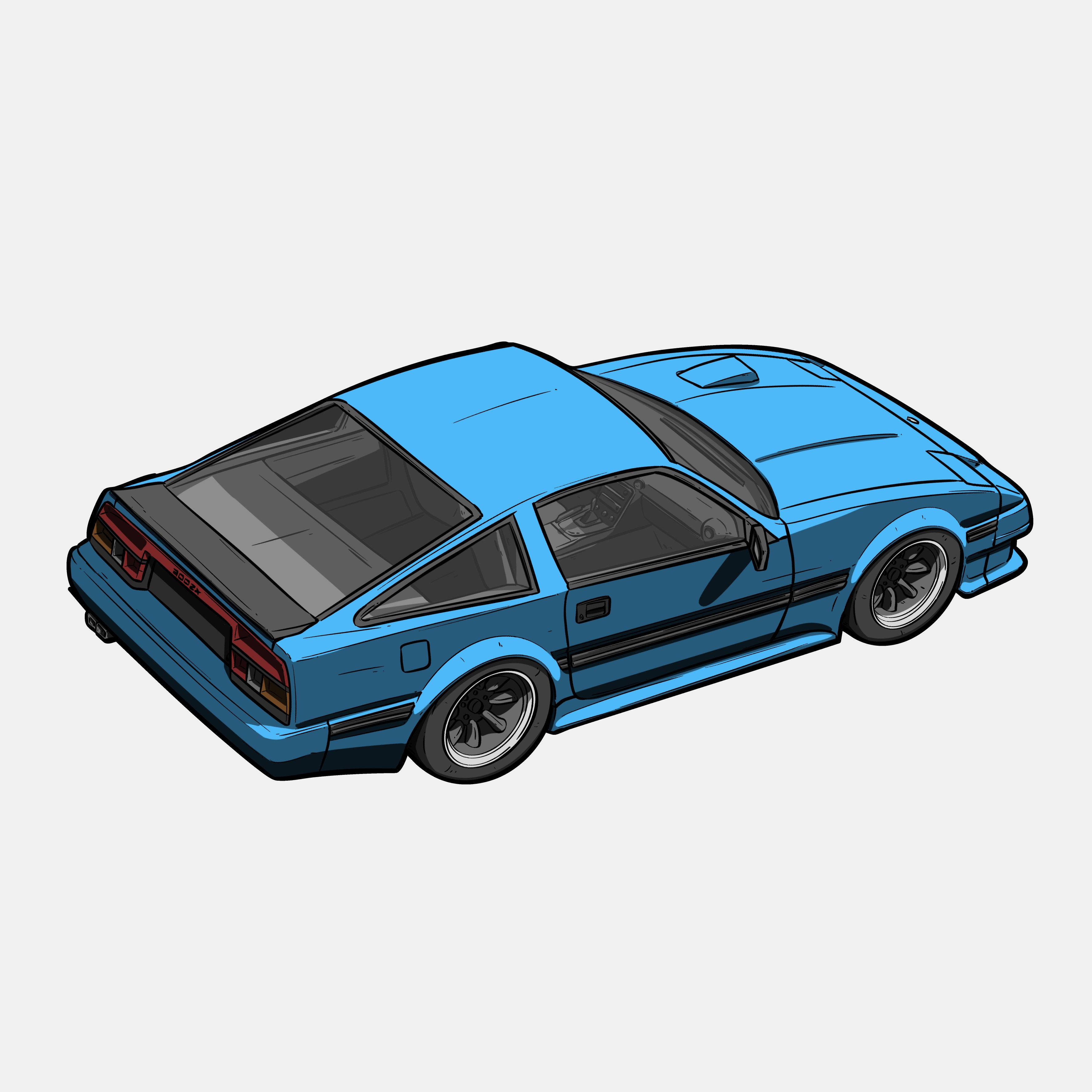 Jackpot 'Blue 300ZX' - Slap Sticker
