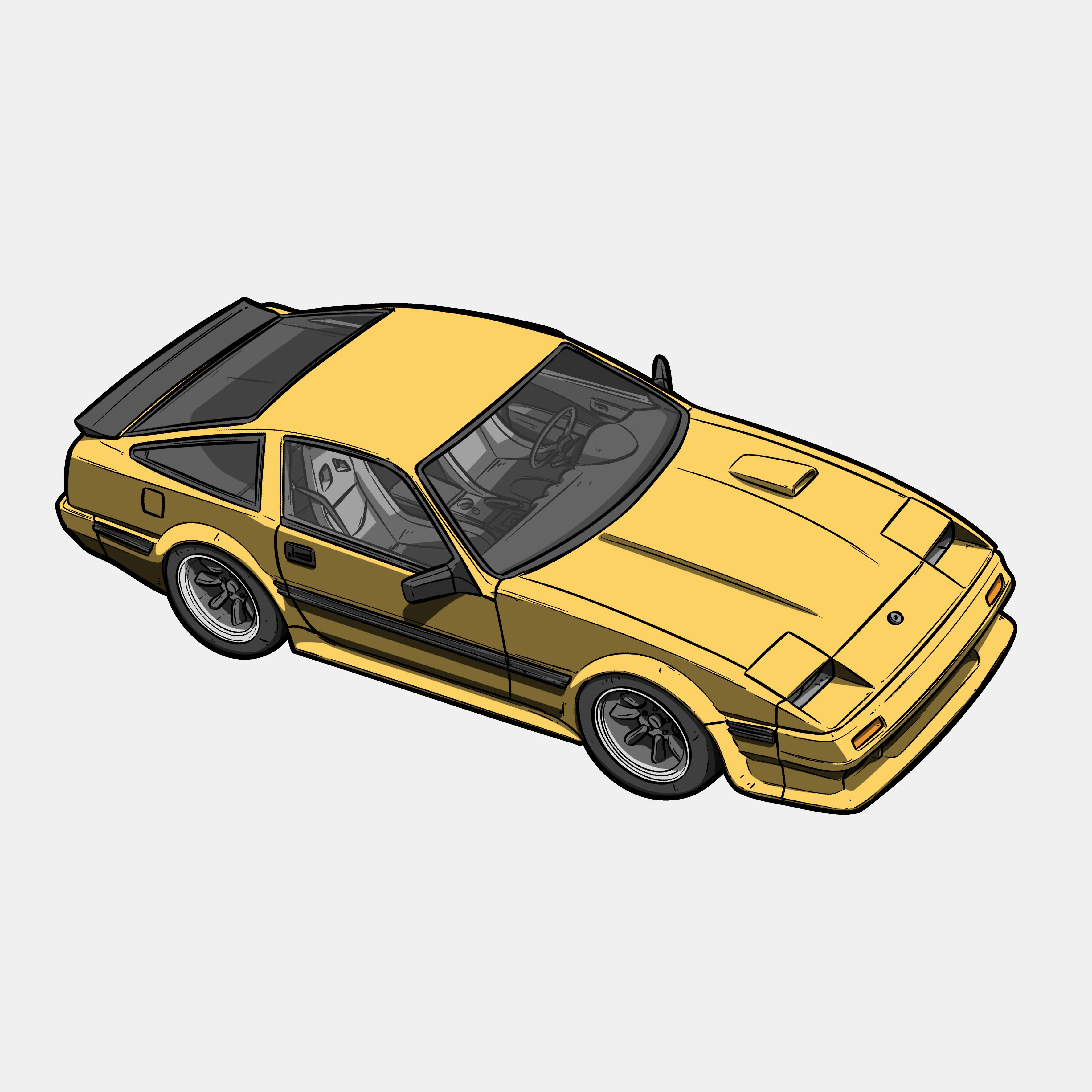 Jackpot 'Yellow 300ZX' - Slap Sticker