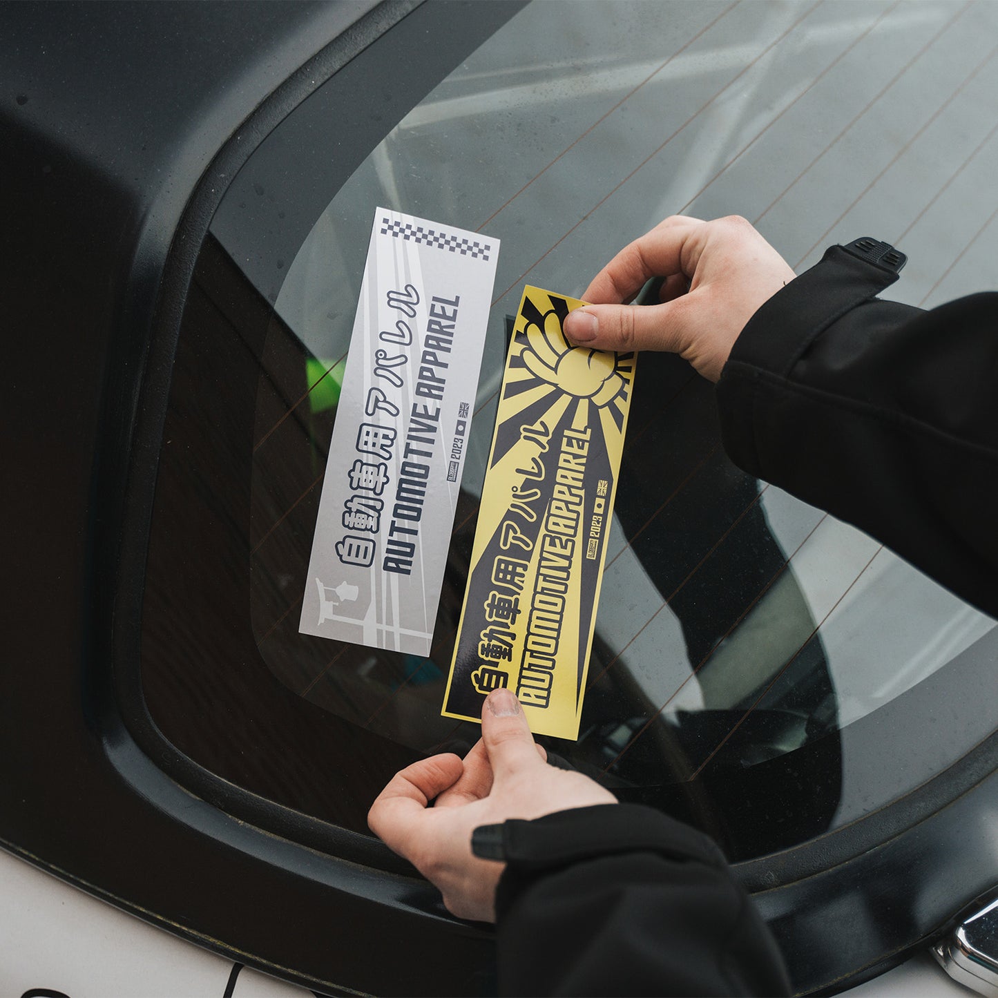 Automotive Apparel YELLOW - Slap Sticker