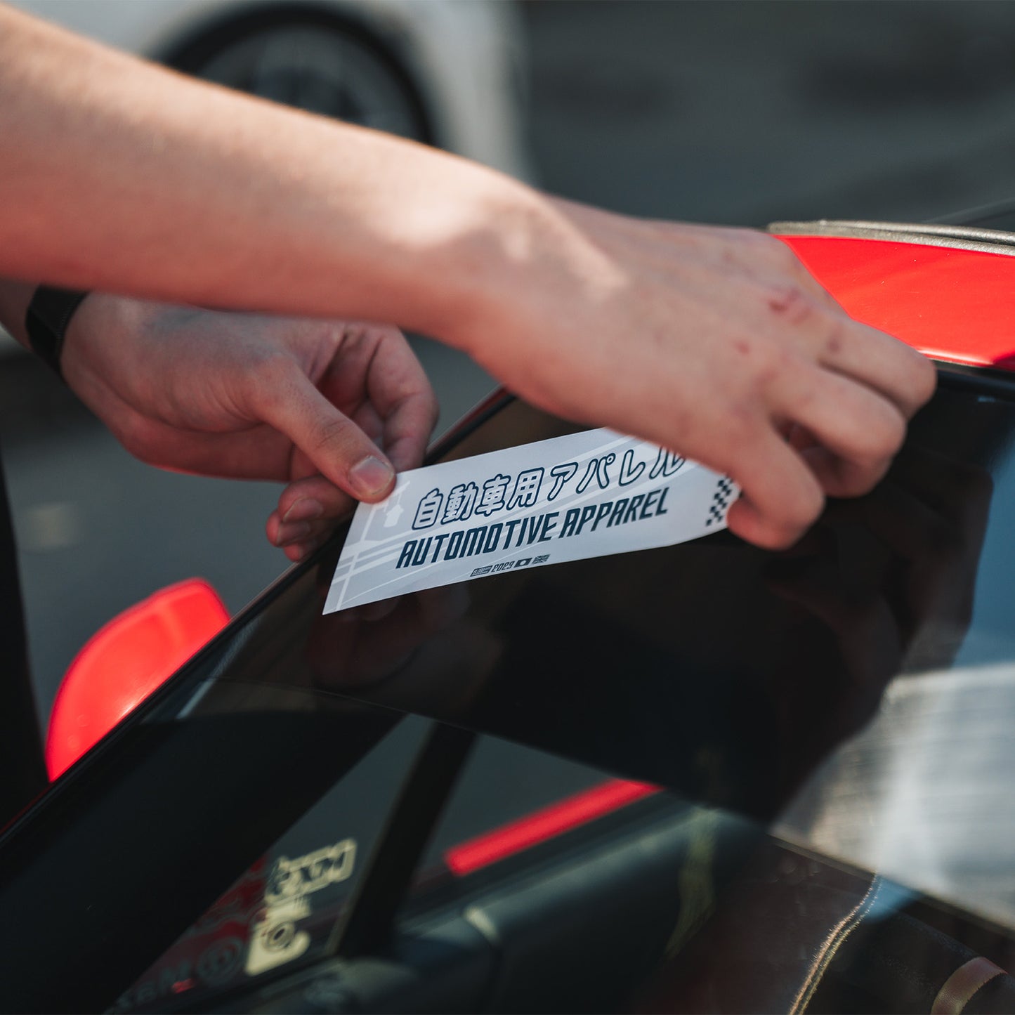 Automotive Apparel GREY - Slap Sticker