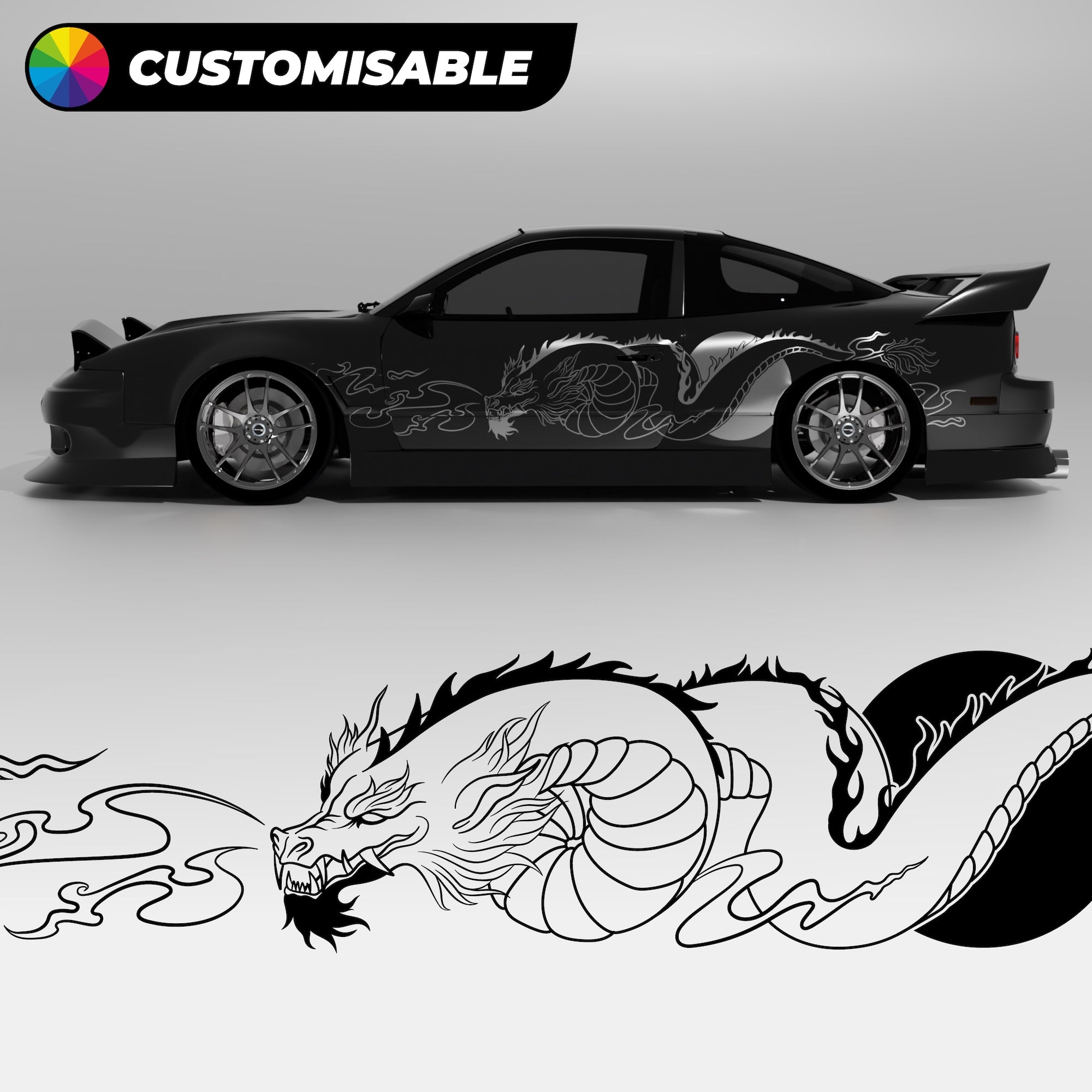Ryūō Dragon Livery Kit (Both Sides) - Made for Your Car