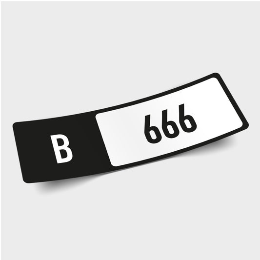 Class 'B 666' - Forza Horizon Performance Index Number Sticker