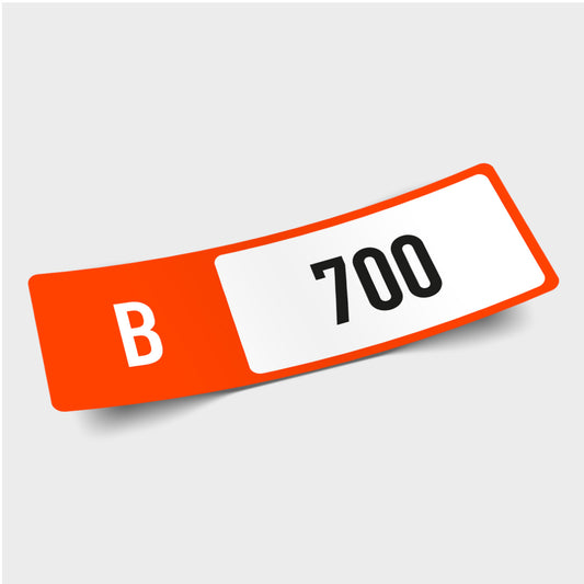 Class 'B 700' - Forza Horizon Performance Index Number Sticker