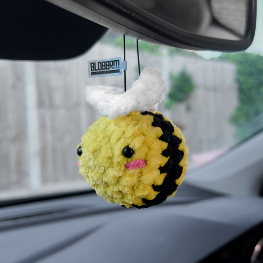 Squishy Bumblebee - Car Mirror Hanger