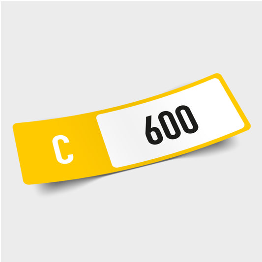 Class 'C 600' - Forza Horizon Performance Index Number Sticker