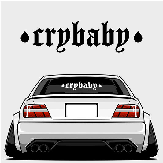 Crybaby - XL Rear Window Die-Cut Sticker