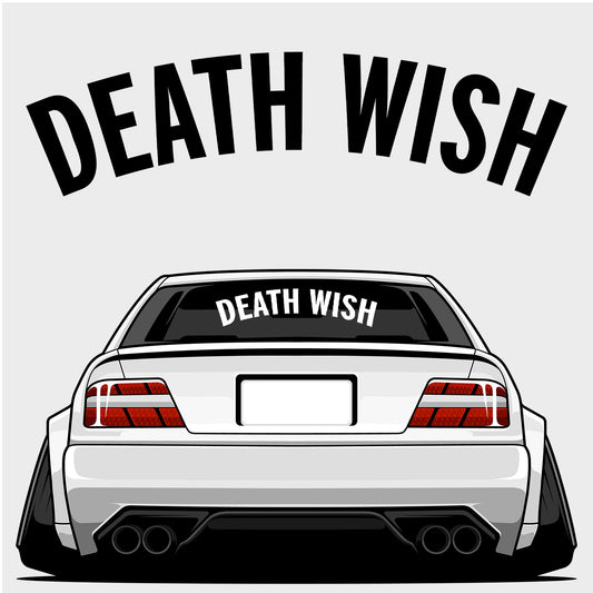 Death Wish - XL Rear Window Die-Cut Sticker