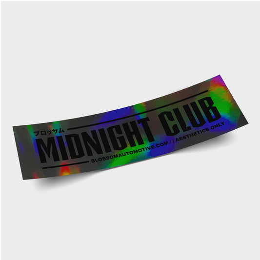 Midnight Club (Black Holographic) - Slap Sticker