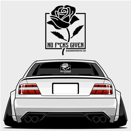 No F*cks Given - XL Rear Window Die-Cut Sticker