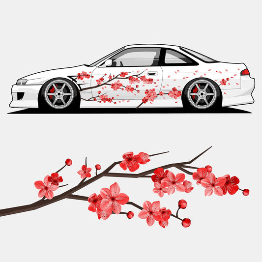DIY Red Cherry Blossoms - Printed Livery